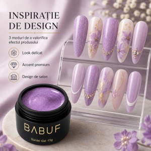 Gel de Constructie Reflectiv Autonivelant | Reflective Lilac | GBG12 | 15g - Img 6