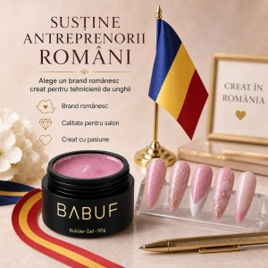 Gel de Constructie Reflectiv Autonivelant | Rose Shimmer | GBG15 | 50g - Img 8