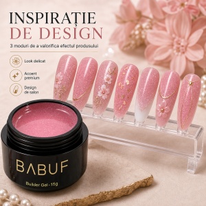 Gel de Constructie Reflectiv Autonivelant | Rose Sparkle | GBG17 | 15g - Img 6