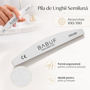Pila de Unghii | Semilună | PL1 | Abrazivitate 100/180 - Img 2