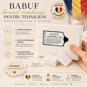 Servetele Unghii pentru degresare albe | fara fibre | SP1 | Set 630 bucati - Img 8