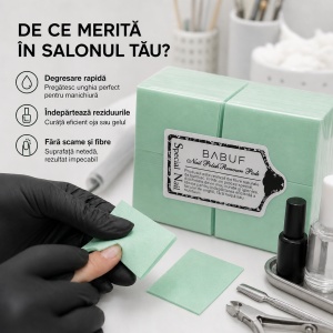 Servetele Unghii pentru degresare verzi | fara fibre | SP1 | Set 630 bucati - Img 7