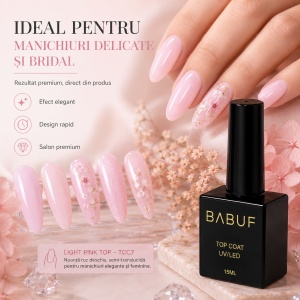 Top Coat | Light Pink Top | TCC7 | 15ml - Img 5
