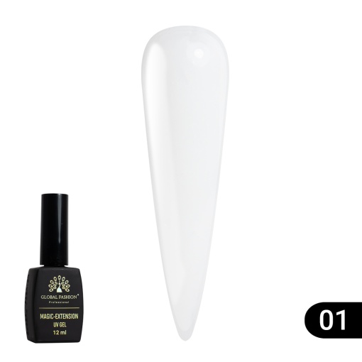Gel de constructie unghii UV, Magic-Extension, 12 ml, 01 - TPO Free