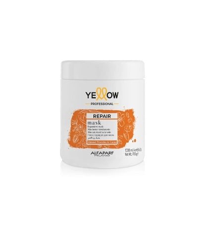 Yellow Repair Mask 1000ml – Mască Profesională de Reconstrucție pentru Păr Deteriorat, cu Hidratare Profundă și Strălucire Instantă