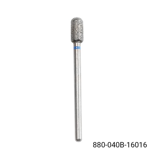 Bit Diamant, cilindru rotunjit, brâu albastră, 880/040B