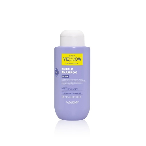 Yellow Purple Shampoo 500ml – Șampon Violet Profesional pentru Nuanțe Reci de Blond și Păr Gri 💜✨ Neutralizare Instantă a Reflexelor Galbene