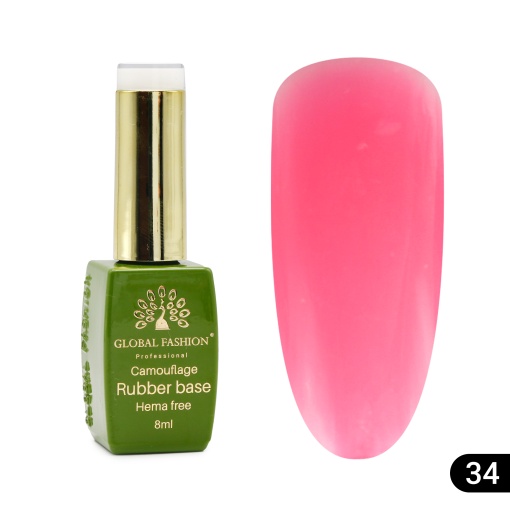 Bază de unghii Camouflage, fără Hema, 8 ml 34 - Free TPO