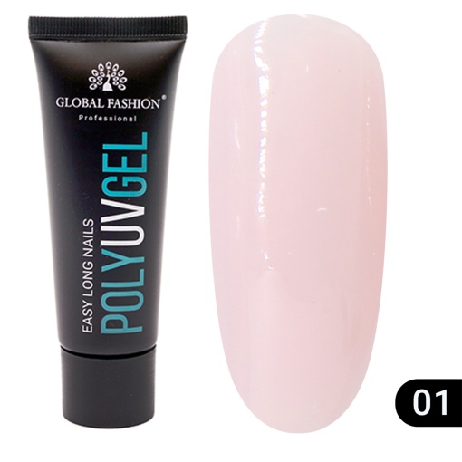 Polygel constructie unghii, 30 g, 01 - TPO Free