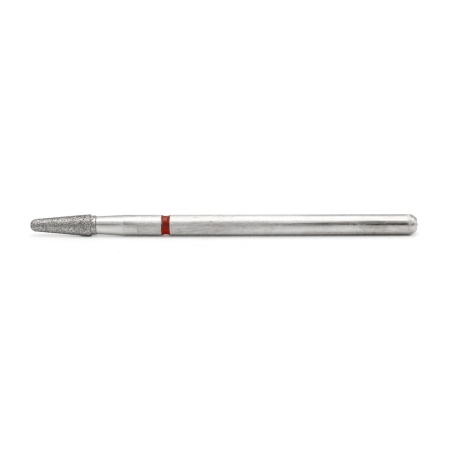 Capat de Freza de Diamant pentru Cuticule, Con Rotunjit, Rosu(Fin), Pauco - 855/025R - Img 2