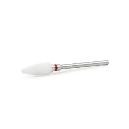 Capat Freza Ceramic, Forma Porumb, Rosu(Fin), Pauco - Indepartare Gel/Polygel - Img 2