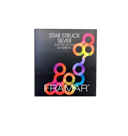 Framar Star Struck Silver Set 25 Folii Pretăiate Embosate Pentru Șuvițe