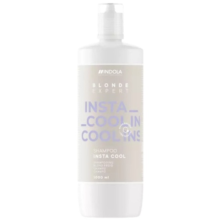 Indola Blonde Expert InstaCool Shampoo– Șampon Profesional pentru Neutralizarea Tonurilor Galbene, cu Pigmenți Mov și Tehnologie Hair-Bond - Img 1