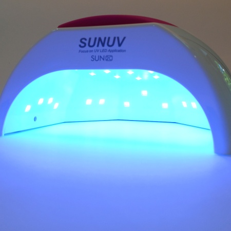 Lampa Unghii UV Led SUN 2C, 48W - Model Nou - Baza Oglinda - Img 2