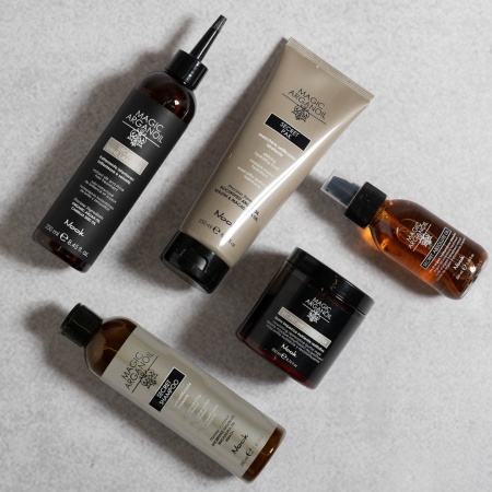 Mască Hidratantă cu Textură Mătăsoasă, Formulată pentru Strălucirea și Repararea Părului Uscat, Nook Magic ArganOil Secret Pak Silkifying Hydrating - Img 5