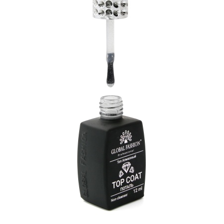 Top Coat reflectorizant Disco Silver pentru unghii, fara strat de dispersie, argintiu, 12ml - TPO Free - Img 5