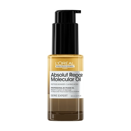 Ulei bifazic de păr L’Oréal Professionnel Absolut Repair Molecular– Anti-Frizz, Hranire Intensă & 100h Strălucire - Img 2