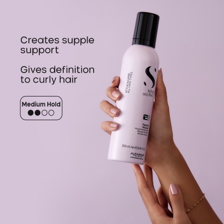 Alfaparf Milano Semi Di Lino Style&Care Flexible Mousse 250 ml – Spumă de Styling Versatilă pentru Volum Natural și Fixare Lejeră, fără Reziduuri - Img 6