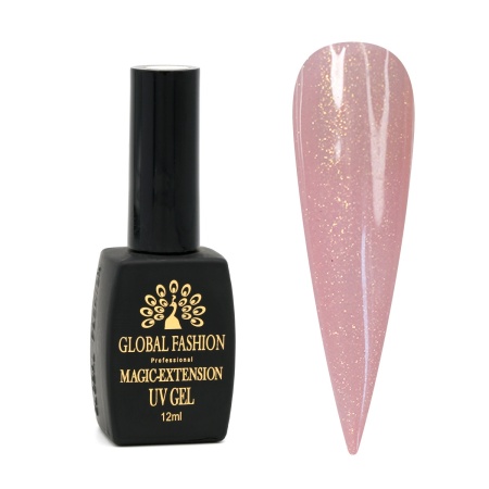 Gel UV cu sclipici, Magic-Extension, 12 ml, Roz, G07 - TPO Free