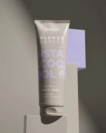 Indola Blonde Expert InstaCool Shampoo– Șampon Profesional pentru Neutralizarea Tonurilor Galbene, cu Pigmenți Mov și Tehnologie Hair-Bond - Img 6