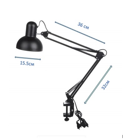 Lampa de Masa pentru Manichiura cu Sustinere Neagra - Img 2