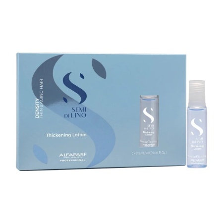 Loțiune Pentru Creșterea Densității Părului Alfaparf Milano Semi Di Lino Thickening Lotion 6x13ml - Img 1
