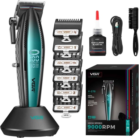 Masina de Tuns VGR V-270 Clipper 9000 RPM Black cordless - Img 2