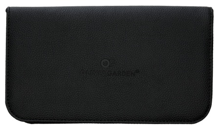 Olivia Garden Black Standard Pouch – Husă Profesională pentru Foarfeci, cu 3 Compartimente, Protecție Maximală și Design Elegant Negru Mat - Img 2