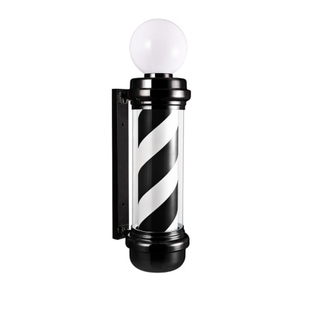 Reclama luminoasa pentru Frizerie / Barbershop - Barber Pole 85cm Black - Img 2