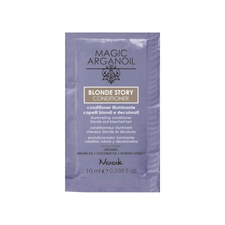 Balsam Iluminator pentru Neutralizarea Reflexiilor Galbene, Ideal pentru Părul Blond, Nook Magic ArganOil Blonde Story - Img 4