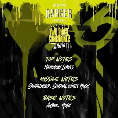Balsam Leave-in Marmara Barber Two Phase Conditioner No.4 Biotin 500ml - Img 2