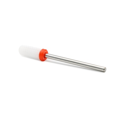 Bit Cap Freza Unghii Ceramica, Rosu(Fin), Pauco - F 3/32 Barrel Ball (F) - Img 2