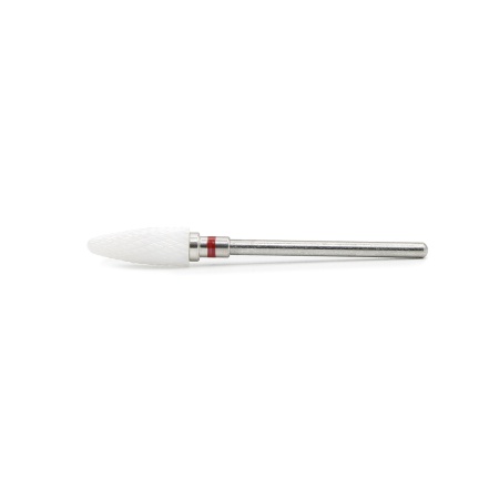 Capat Freza Ceramic, Forma Porumb, Rosu(Fin), Pauco - Indepartare Gel/Polygel - Img 4