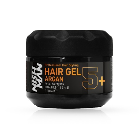 Gel de Par ULTRA HOLD 5+ ARGAN NISH MAN - 300 ml