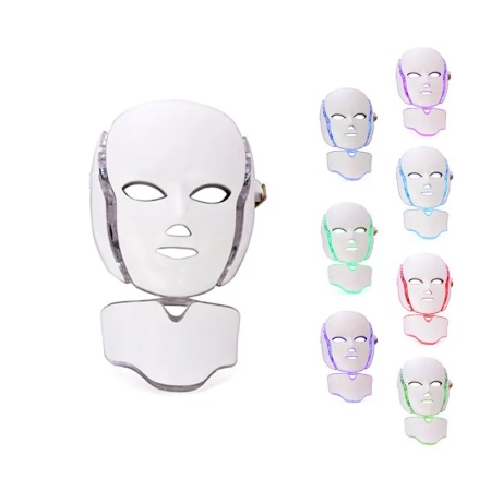 Masca Terapie Fotodinamica Led Faciala cu 7 Culori, pentru Fata si Gat - Img 2