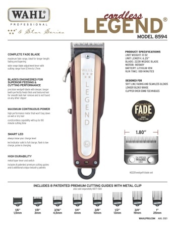 Masina de tuns Wahl 5 Star Legend Cordless - Img 2