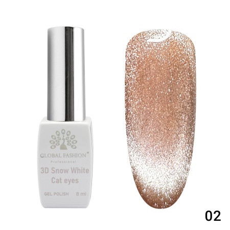 Oja semipermanenta, SW 3D Cat Eye, 8 ml, 02 - TPO Free Global Fashion