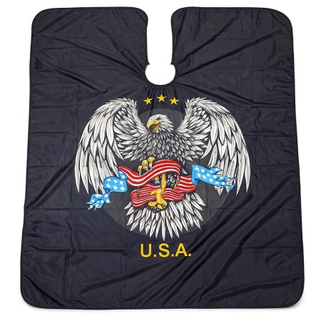 Pelerină Profesională Frizerie – Model Vultur U.S.A., Design Premium