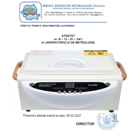 Pupinel NeCalibrat, Sterilizator Profesional cu Aer Cald 200 C, Afisaj Electronic CH-360B - Img 4