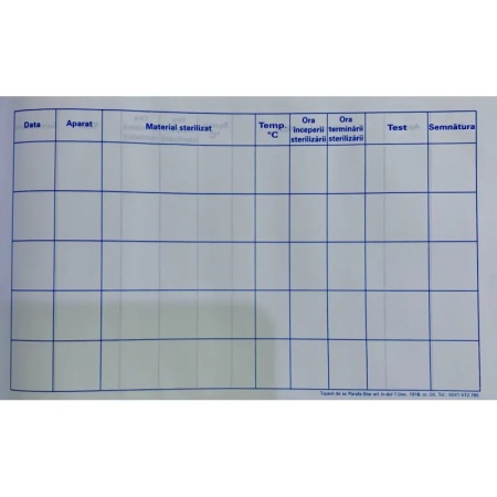 Registru Sterilizare Universal - pentru Evidenta Proceselor de Sterilizare - Img 2