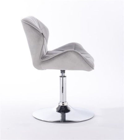 Scaun Catifea Velur Gri , Reglabil pe Inaltime HR111N - Img 4