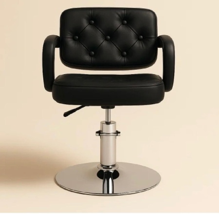 Scaun Coafor/Frizerie Profesional, Reglabil - Black - Img 2