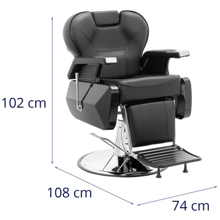 Scaun Frizerie - Barber Imperial Black - Img 3