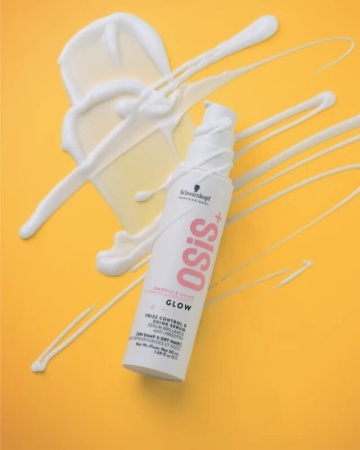 Ser Hidratant, Anti-Frizz Pentru Luciu Fără Siliconi Schwarzkopf Professional Osis Glow 50ml - Img 4