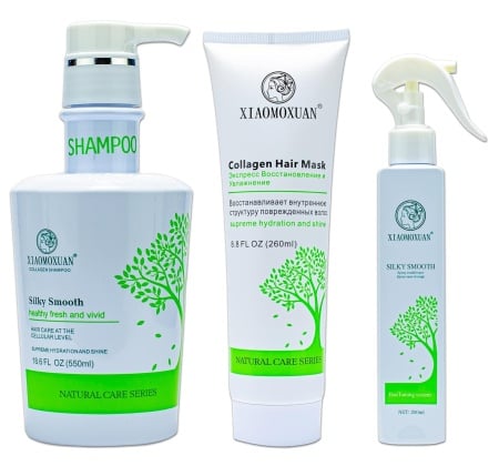 Set Cadou pentru Păr Xiaomoxuan S2M260T1 - Sampon si Masca cu Collagen + Balsam – Hair Restoration Spray - Img 1
