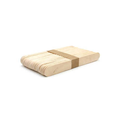 Set spatule lemn pentru epilare, 100 bucati - Img 1