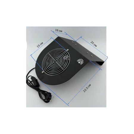 Suport Pedichiura 160W - Negru cu Aspirator, 2850 RPM - Img 4
