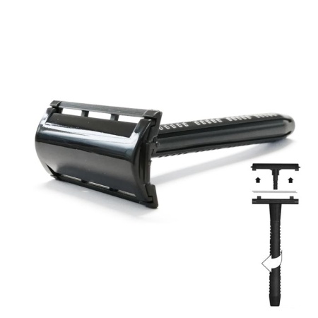 Aparat de ras clasic de voiaj Dorco PL602 din plastic cu 2 lame