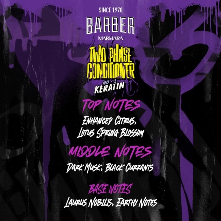 Balsam Marmara Barber Two Phase Conditioner No1 Keratin 500ml - Reconstructia Stratului Exterior al Parului. - Img 2
