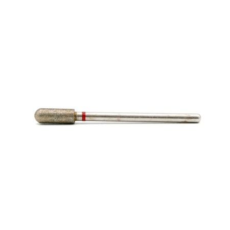 Bit Diamant, Cilindru, Cuticula, Rosu(Fin), Pauco - 882-040R